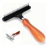 Carpet Pile Brush, Dual-Use Carpet Rake and Pet Undercoat Rake