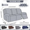TAOCOCO Recliner Sofa Covers 8-Pieces Stretch Large Couch Covers for
