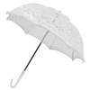 Lace Wedding Umbrella Romantic Embroidery Flower Bridal Umbrella Ergonomic Handle
