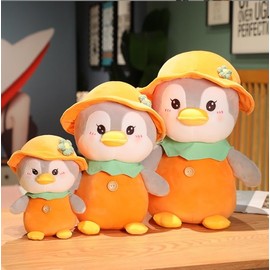 Champracer Penguin Cuddly Toy, Cartoon Penguin Doll, Cute Penguin Cushion, Stuffed Toys Plush Toy Cushion, Animal Penguin Gift for Children Boys Girls (25 cm, Pink)