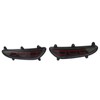 LED Rear Bumper Reflective Fog Brake Turn Indicator Black Left
