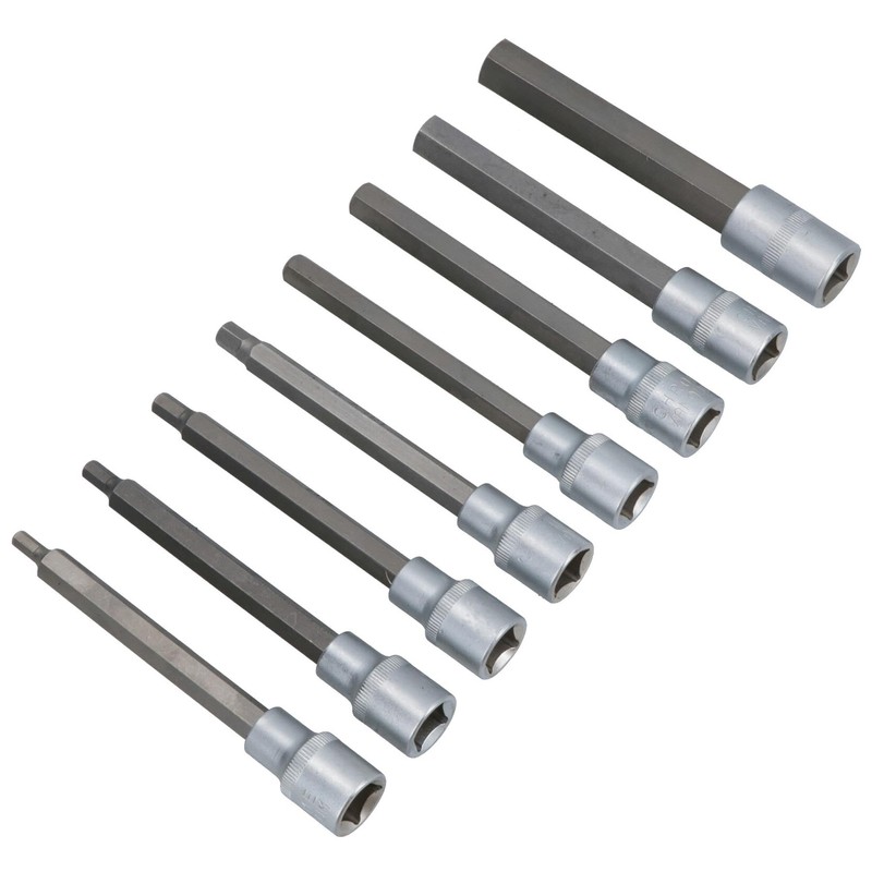 1/2" Drive Allen Hex Key Sockets Extra Long 140mm 5mm