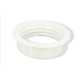intulon 6-inch Tube Portable AC Air Conditioner/Fan Exhaust Plastic Hose Flange Wall Mount - Counter-Clockwise thread 6CCWMOUNT,Off White