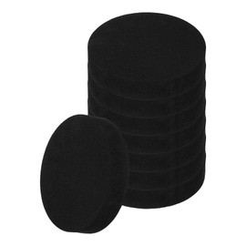 uxcell 8pcs Anti Vibration Pads for Washing Machine, 3.94" x 3/4" Washer Dryer Pedestals Non-Slip and Silent Vibration Isolation Pads Black EVA Support Feet Mat, Round