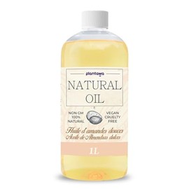 PLANTAWA - S√º√ües Mandel√∂l 1L | Mandel K√∂rper√∂l 100% nat√ºrlichen pflanzlichen Ursprungs | Mehrzweck-Massage√∂l, Rohstoff, enth√§lt Vitamin E, Bio-√ñl Dehnungsstreifen Schwangerschaft
