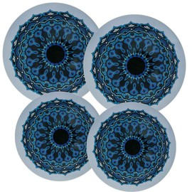 Ritadeshop Burner Covers for Electric Stove (Blue Mandala, Round 8/10'')