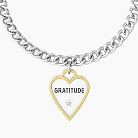 KIDULT Woman Bracelet Gratitude 731940 316L Steel Love Collection, Crystal alloy steel