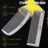 Lixada Titanium Comb Anti-Static Hair Beared Comb Pocket Comb