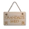 Grandad's Shed Plaque, Wooden Sign, Birthday Gift, Garden Sign Plaque,