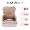 GLIDESMOOTH Makeup Bag, Large Travel Cosmetic Bag with Handle, Spacious
