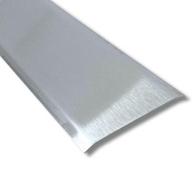 Transition Profile Stainless Steel (900 x Selection) (Polished) - Transition Strip for Door Threshold and Floor - Transition Rail for Door and Floor - Metal Floor Transition Strips (1, 900 x 30 mm)
