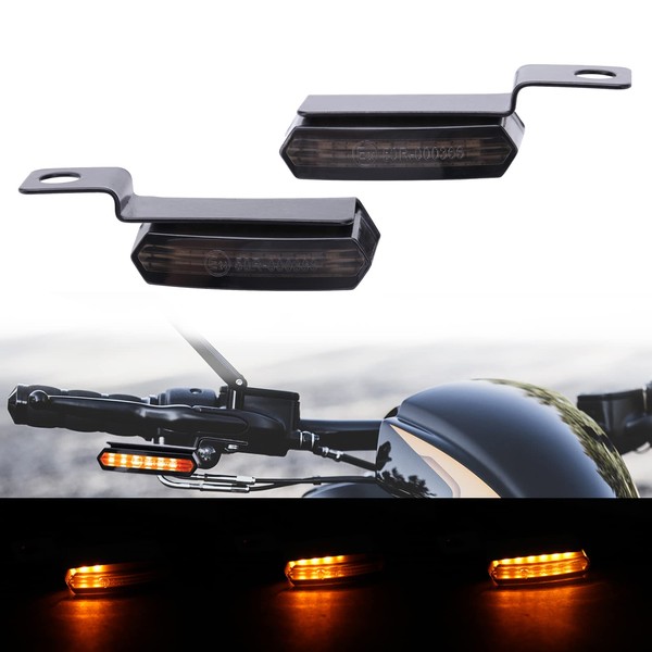 JMTBNO 2 x Motorcycle LED Indicators, Sequential Flowing Mini Indicator