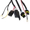 Pair Set LED Fog Lights Clear Lenses w/Bulb, Bezels Wiring
