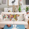 Mecctuck Pack of 4 Easter Cushion Covers, 45 x 45