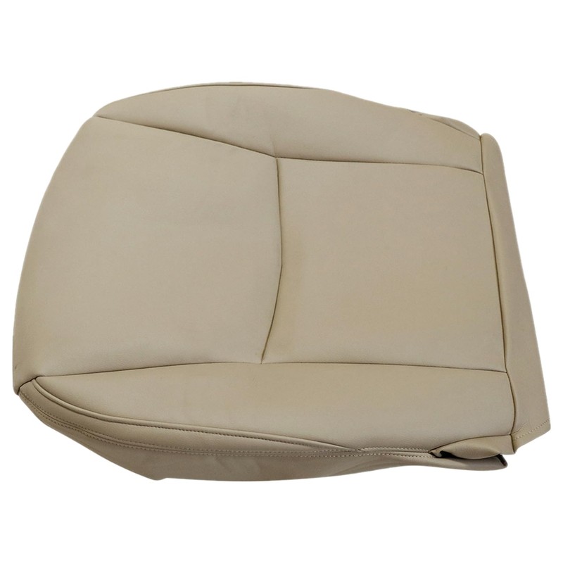 NLQR Front Passenger Side Bottom Seat Cover Tan Replacement Microfiber