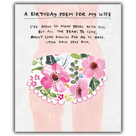 Wife Birthday Card, Funny Birthday Card For Wife, Birthday Card Wife, Wife, Paper Salad