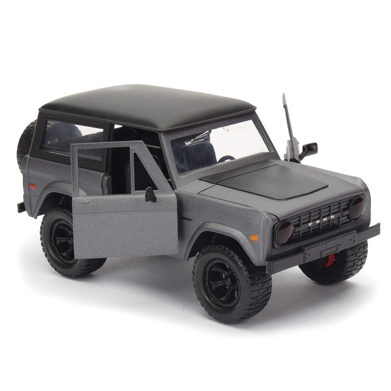 1973 Ford Bronco Grey Black 1:24 Jada Toys 98279