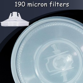 Disposable Paint Sprayer Mixing Cup for Automotive Paint Gun, HVLP Paint Spray Paint Gun 20 Ounce (600ml) Kit with 10 Cups and Lids System, 1 Hard Cup with Retainer Ring and 2 Plugs