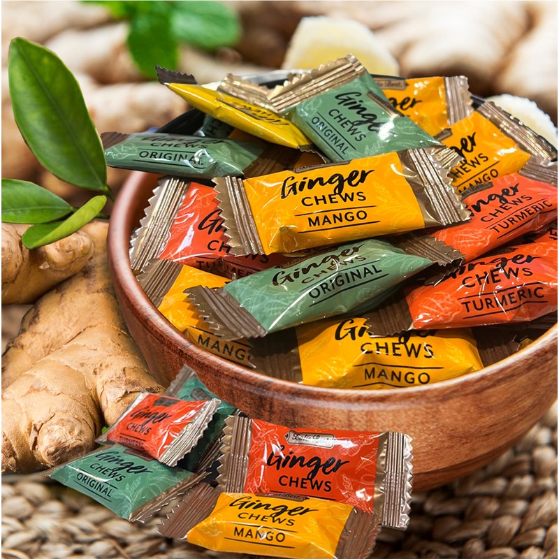 Bali's Best Ginger Chews, Tropical Mango Flavor, 250 Pieces, 2.2
