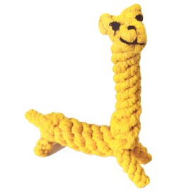 Aduck Pet Puppy Dog Cotton Rope Chew Toys for Teeth Cleaning, Elephant and Giraffe Design