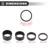 Motoforti Universal Bike Headset Spacers, 5 10 15 20mm, Black,