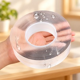 Reusable Double-Sided Waterproof Adhesive Tape for Home Organization – Strong Hold for Kitchen, Bathroom & DIY Projects
