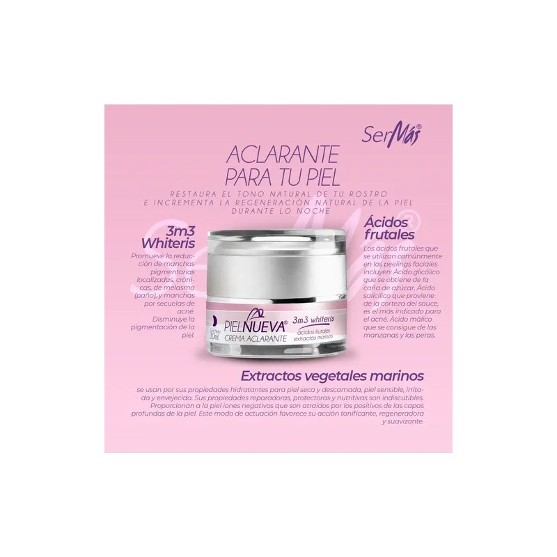 Crema Aclarante Restaura El Tono Natural De Tu Rostro.