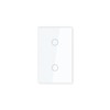 LOUYSGEN 1000W Touch Light Switch, Single-Gang 2-Button, No Neutral Wire