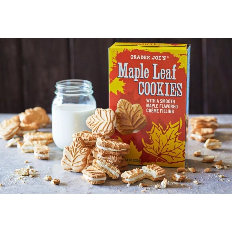 Trader Joe's 2 Packs Trader Joe's Maple Leaf Cookies 11.4