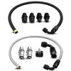 QAGGUM 25 Inch 6AN Power Steering Hose Kit Compatible with