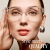 CCVOO Reading Glasses for Women, Stylish Eyeglasses, Blue Light Readers
