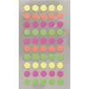 Rico Office Stick Neon Dots 8mm 4 Sheets 7x15.5 cm