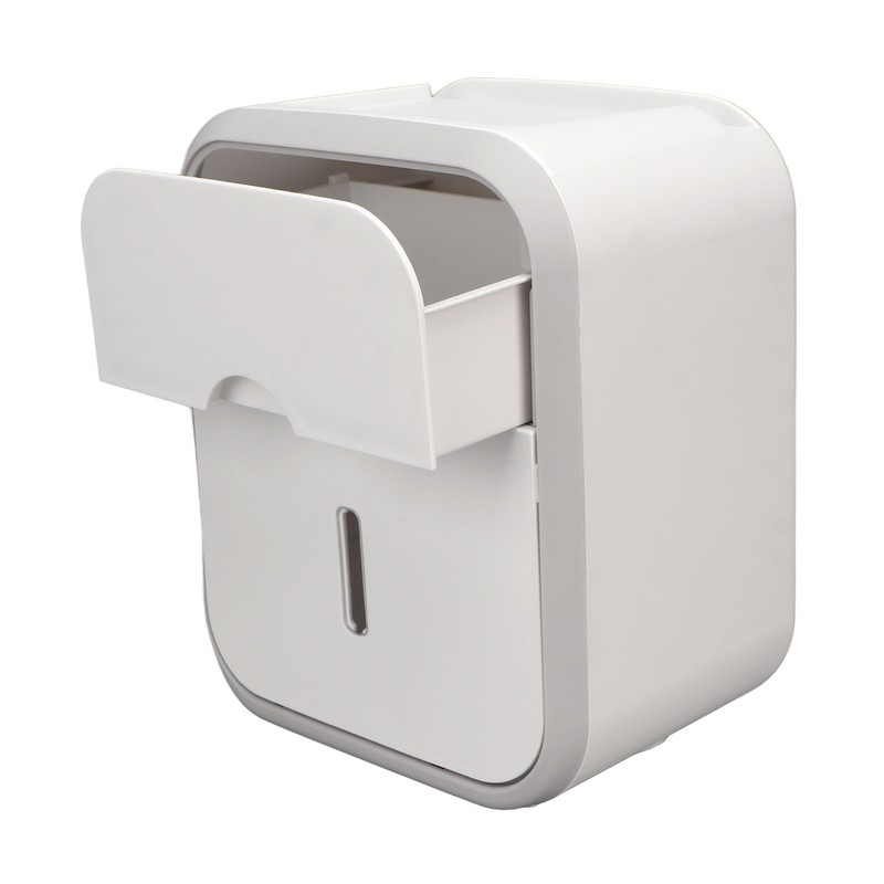 Paper Holder Box Wall Mounted Punching Free Waterproof Paper Towel