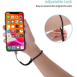 Flaiskytup Cell Phone Lanyard, Nylon Crossboby Lanyard and Wrist Straps PVC Phone Patch with Metal Ring, 2 Pcs Phone Neck Lanyard,2 Pcs Phone Wrist Lanyard,6 Pcs Tether Patches