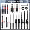 18 PCS Countersink Drill Bit Set, HSS Tapered Drill Bits