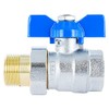 Brass Full Bore Compression Ball Valve, Male X Female Threaded