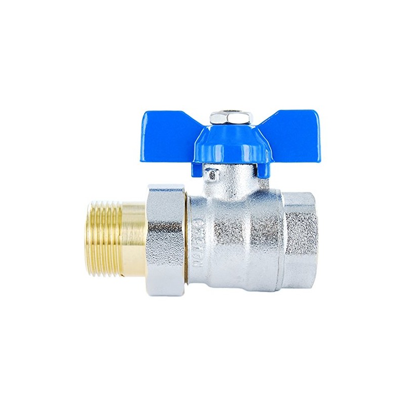 Brass Full Bore Compression Ball Valve, Male X Female Threaded