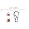 Set of 4 Snap Hooks, 304 Stainless Steel Spring Snap