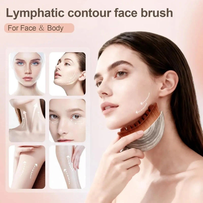Brocha Masajeadora Facial Para Drenaje Linfático