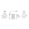 HobbyStar 3660 4-Pole Waterproof Brushless Sensorless Motor for RC Car,