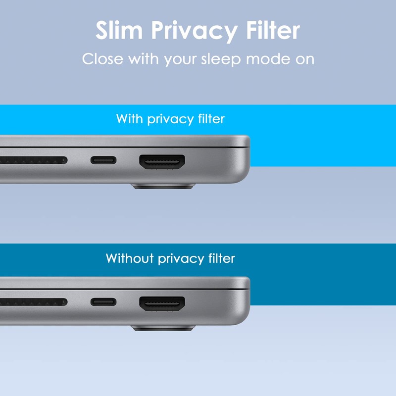 Laptop Privacy Screen Filter Shield for MacBook Pro/Max 16 Inch
