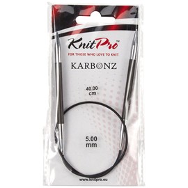 KnitPro Karbonz Circular Needle 40cm 5.00mm - 3pcs