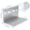 VADANIA 10pcs Heavy Duty L Bracket for #2576 Series Drawer