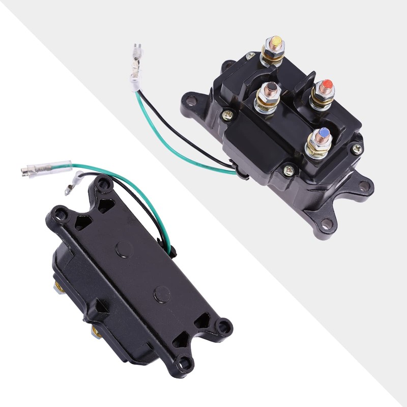 12V 250A ATV Winch Solenoid Relay Contactor with Winch Rocker