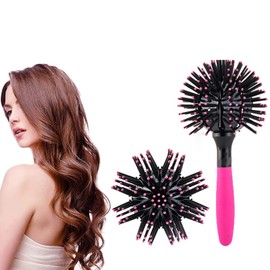 Round 3D Hair Brush Comb 360° Ball Hair Styling Tools for Easy Detangling