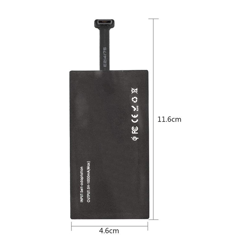 QI Receiver USB C, QI Wireless Charging Receiver Adapter, Type