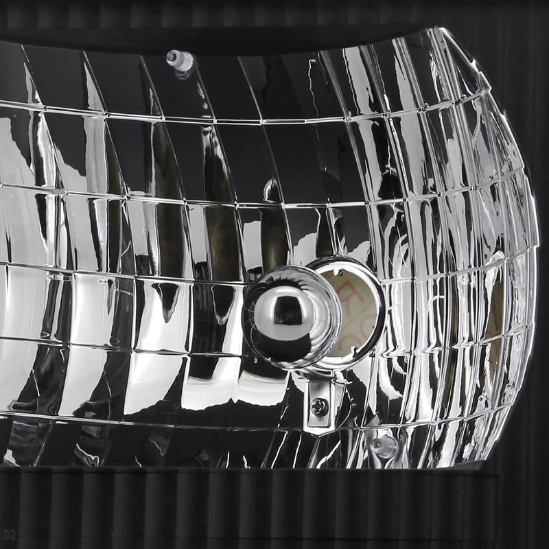 Spec-D Tuning Black Headlights+Corner Lamps Compatible with Ford Econoline Van