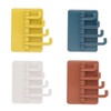 Hoshen 4PCS 180° Flexible Rotating Simple Hook, Creative Bathroom and