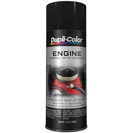 Dupli-Color CDE1634 Engine Paint with Ceramic, GM/Chrysler Low Gloss Black, 12 Ounce, 1 (Non-Carb Compliant)