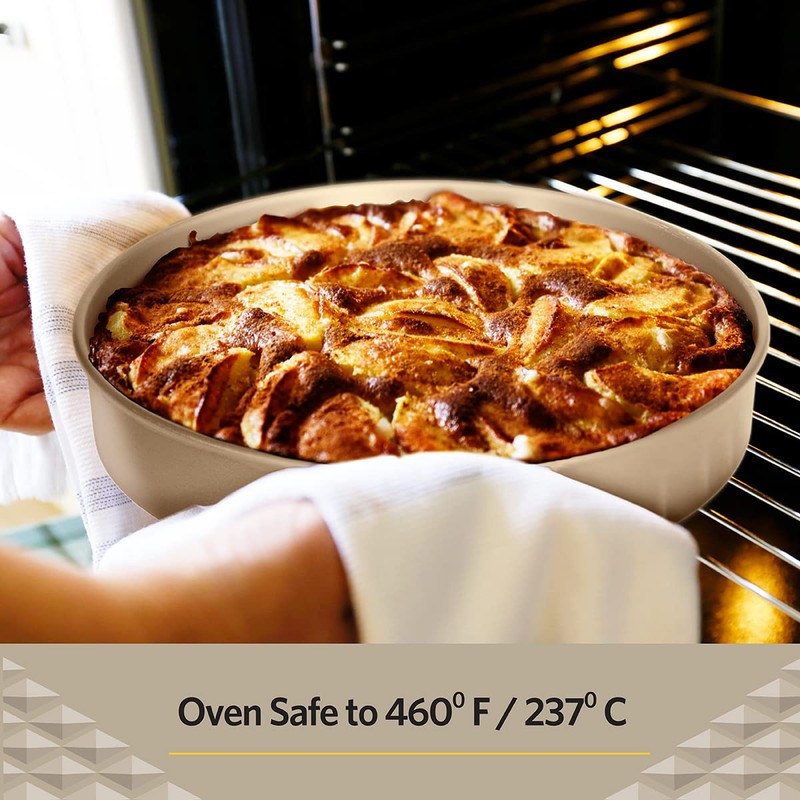 Glad Round Baking Pan Nonstick - Heavy Duty Metal Bakeware